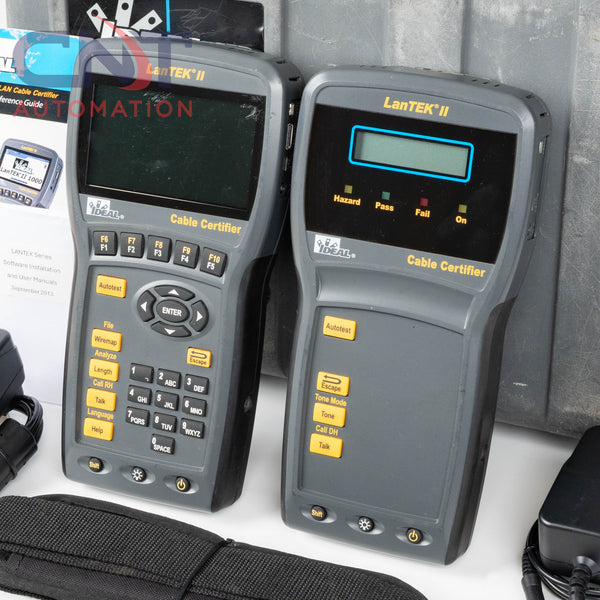 IDEAL LanTEK II-350 Cable Certifier 350MHz Cat 6/5e Network Tester RJ45 Adapters