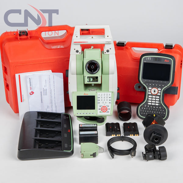 Leica TS15 1" Robotic Total Station R1000 Smart Worx Viva 9.06 w/ 360 Prism Kit