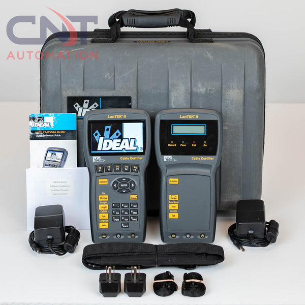 IDEAL LanTEK II-350 Cable Certifier 350MHz Cat 6/5e Network Tester RJ45 Adapters