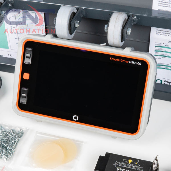 Krautkramer USM 100 Ultrasonic Flaw Detector Waygate Technologies with Cart