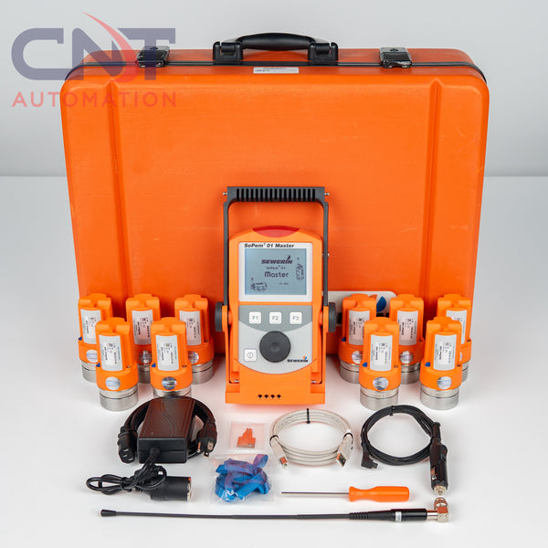 SEWERIN SePem 01 Master Water Leak Detection System With 10 Noise Data loggers