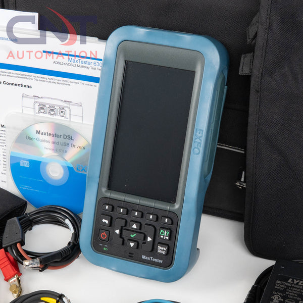 EXFO MaxTester MAX-635-V2XAA Copper DSL VDSL2 Broadband Tester W/ Test Leads