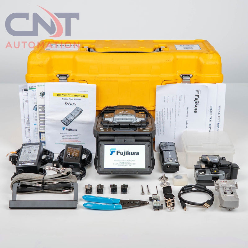 AFL Fujikura 90R Mass Ribbon Fusion Splicer W/ CT-50 Cleaver & Fiber Stripper
