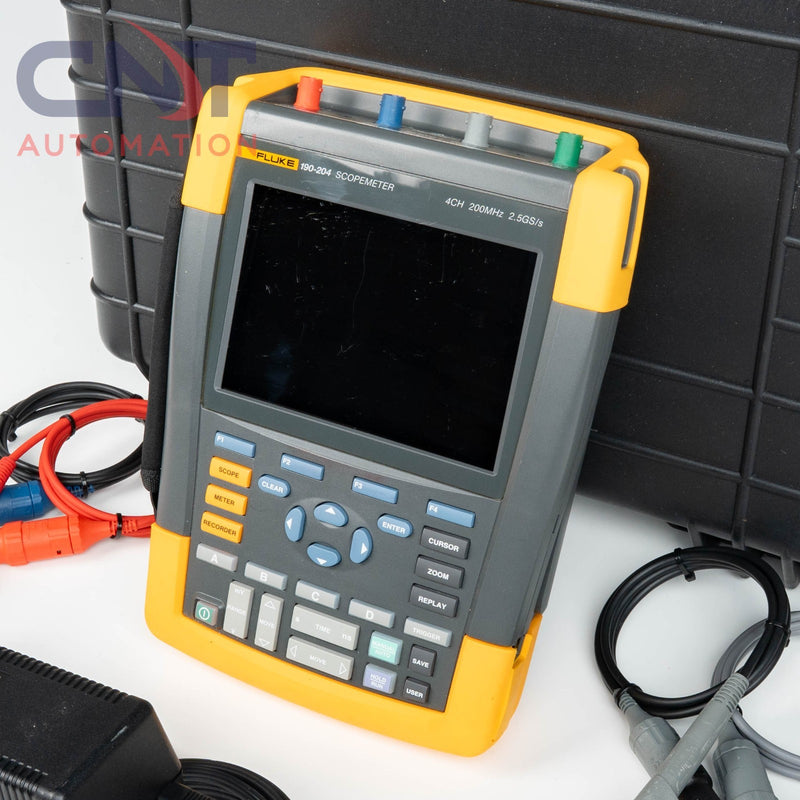 Fluke 190-204 Oscilloscope ScopeMeter Handheld 4 Channel 2.5GS/s 200MHz 4CH
