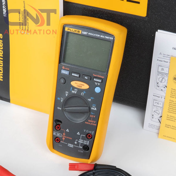 Fluke 1587 Insulation Multimeter with LCD Display, 2 GΩ Resistance & 1000V Test