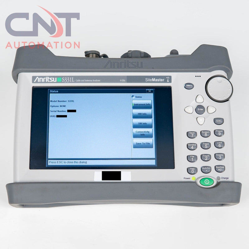 Anritsu S331L Site Master Handheld Cable & Antenna Analyzer 2MHz - 4GHz