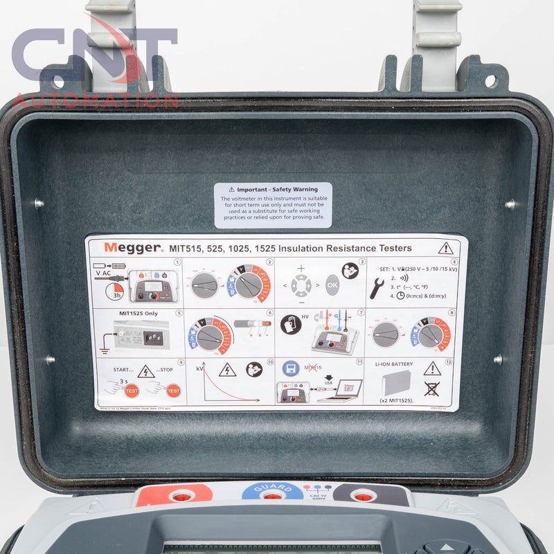 Megger MIT515 5 kV Diagnostic Insulation Resistance Tester 5000V 10TΩ CAT IV
