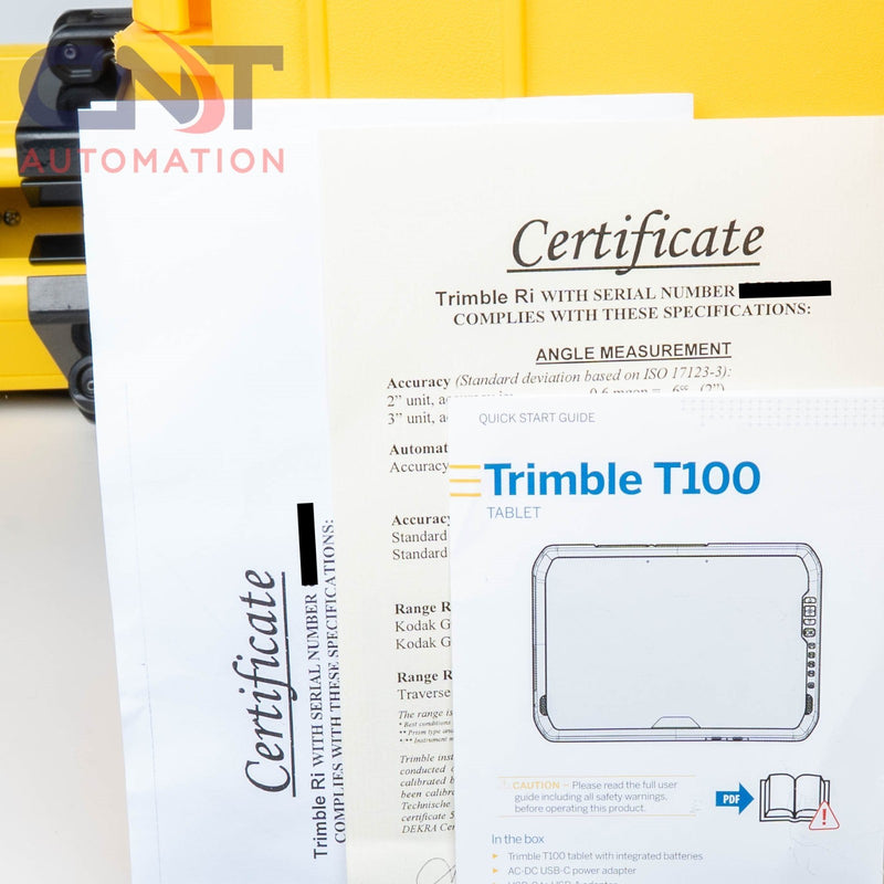 Trimble Ri 2" Robotic Total Station Survey System & T100 Controller Tablet