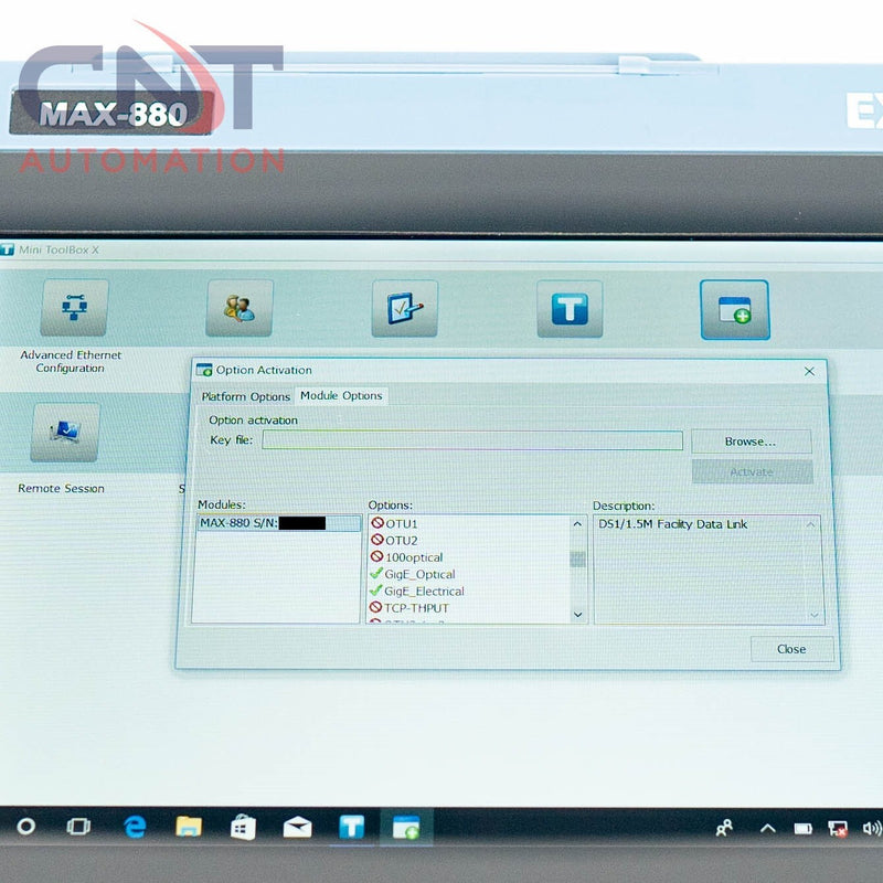 EXFO MAX-880 MAX-V2-S1-64G PDH SDH Sonet 52M GigE Ethernet And Transport Tester