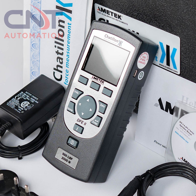 Ametek Chatillon DFE2 II Series 500LBF 2500N Digital Force Gauge Scale DFE III