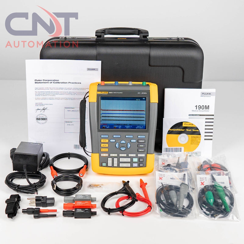 Fluke 190M-4 Medical Scope Meter Portable Oscilloscope 4 Channel 200MHz