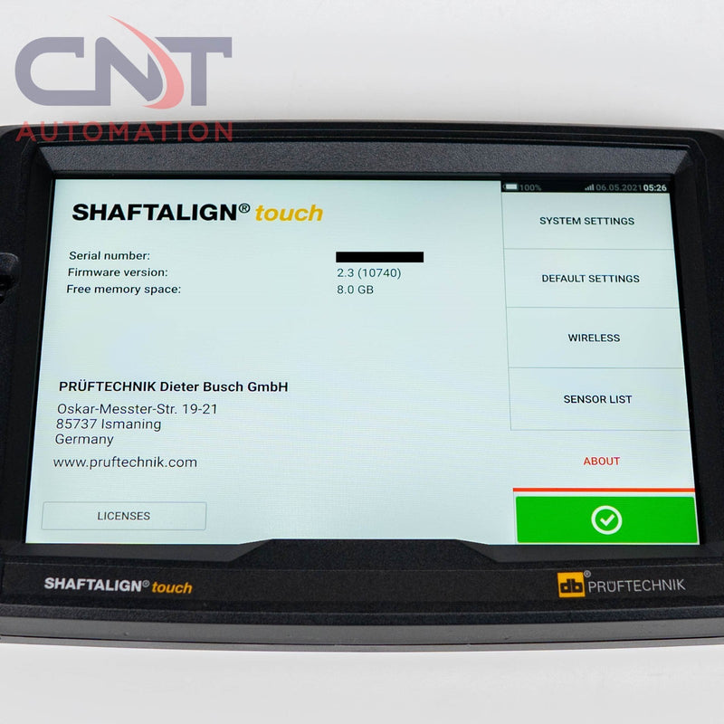 Pruftechnik Shaftalign Touch Laser Shaft Alignment System