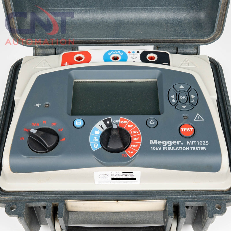Megger MIT1025 10 kV Diagnostic Insulation Resistance Tester