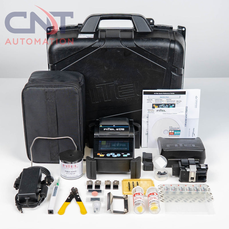 FITEL S179A Hand Held Core Alignment Fiber Fusion Splicer W/ Fitel S326 Cleaver