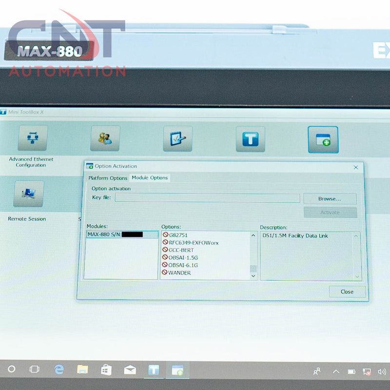 EXFO MAX-880 MAX-V2-S1-64G PDH SDH Sonet 52M GigE Ethernet And Transport Tester