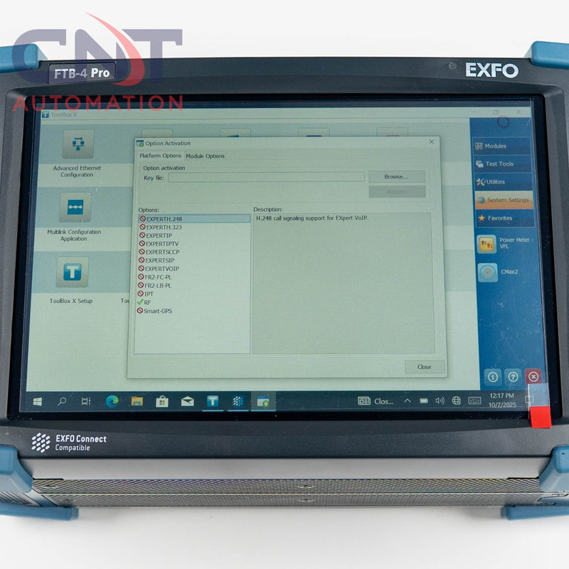 EXFO FTB-4 Pro FTBX-740C DWC FTBx-740C CW10 CWDM/DWDM Portable OTDR Tester