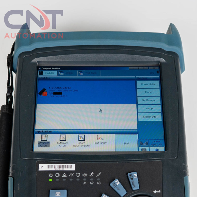 Exfo FTB-200 V2 S1 Mainframe With FTB-7300E 23B EI Module OTDR 1310/1550 nm SM