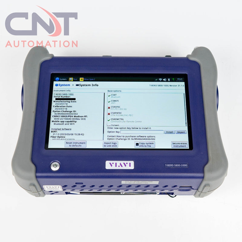 VIAVI T-BERD 5800-100G Dual Port All-in-one Network & Fiber Tester W/Microscope