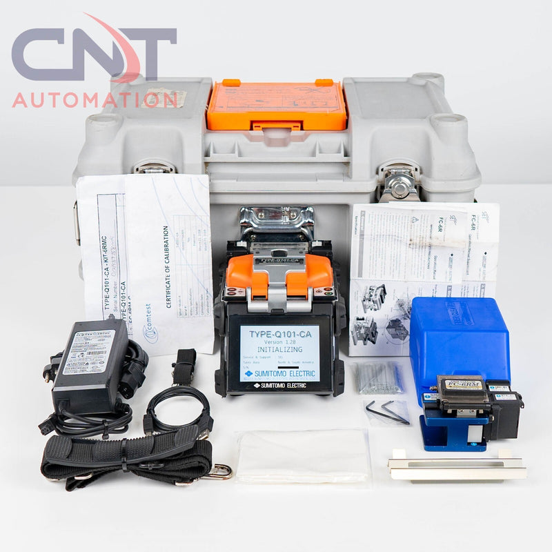 Sumitomo Type-Q101-CA Fusion Splicer Fiber Optic With FC 6RM Fiber Clever