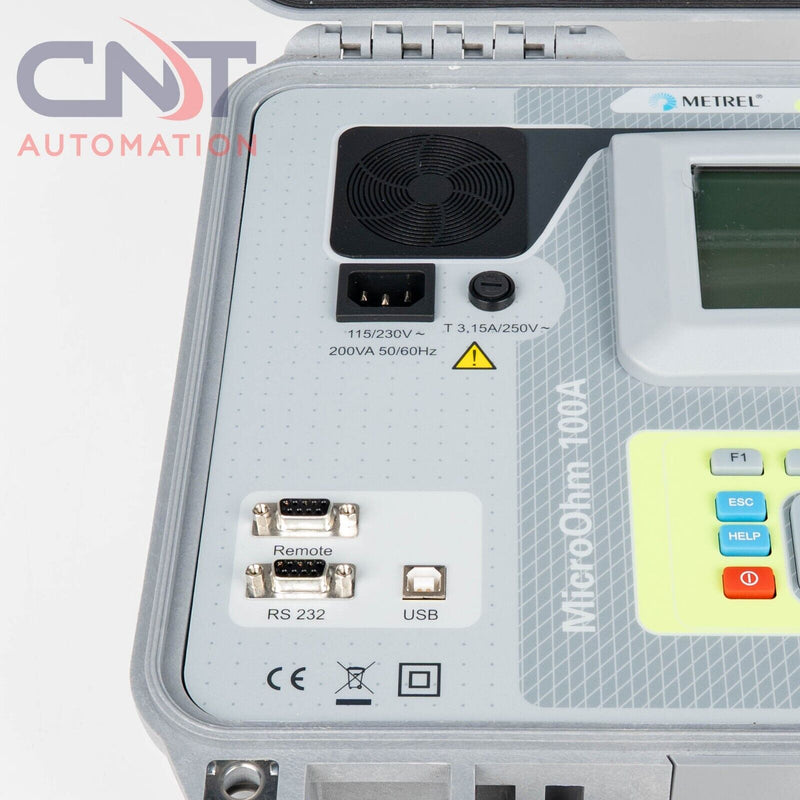 Metrel MI 3252 MicroOhm 100A Portable Low Resistance Ohmmeter