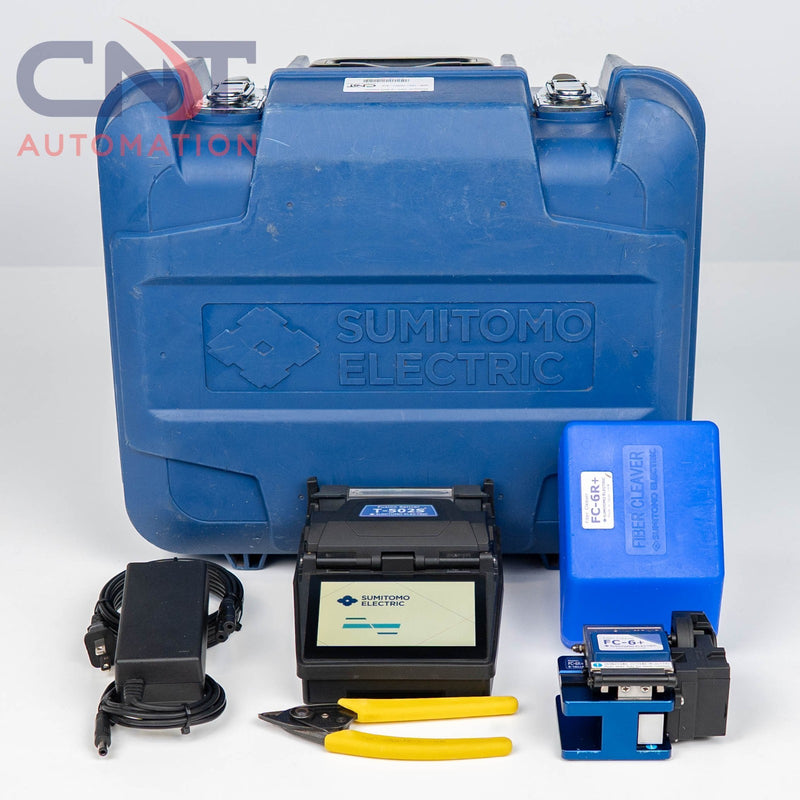 Sumitomo T502S Elite Active Clad Alignment Fusion Splicer & FC-6+ Fiber Cleaver