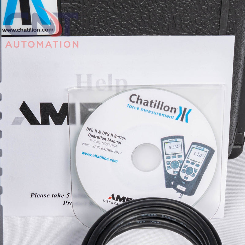 Ametek Chatillon DFE2 II Series 500LBF 2500N Digital Force Gauge Scale DFE III