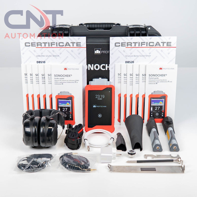 Pruftechnik Sonochek Ultrasonic Measuring Device W/ Sensor DBS20 & Loc