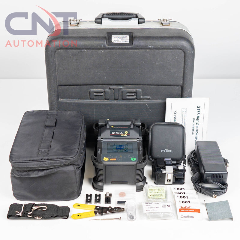 Fitel S178A v2 Fusion Splicer SM MM Fiber Core Alignment With S326 Cleaver S178