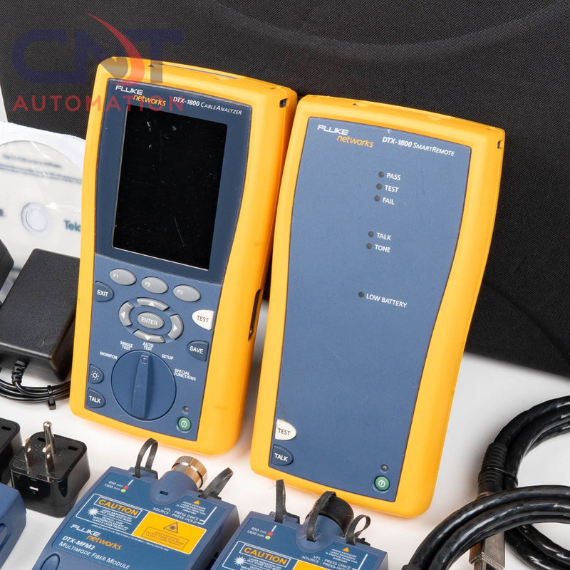 Fluke Networks DTX-1800 Cable Analyzer Tester With DTX-1800 Smart Remote