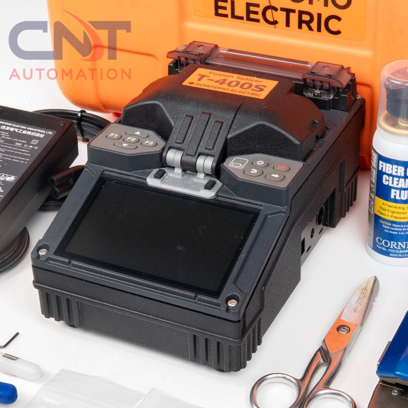 Sumitomo T-400S Active Clad Alignment Handheld Fusion Splicer W/ FC-8R Cleaver