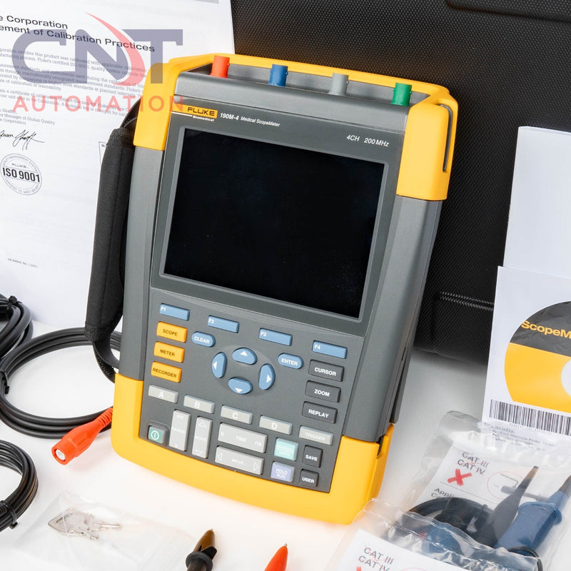 Fluke 190M-4 Medical Scope Meter Portable Oscilloscope 4 Channel 200MHz