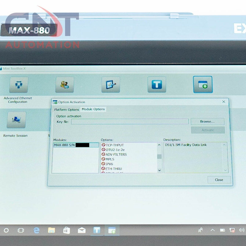 EXFO MAX-880 MAX-V2-S1-64G PDH SDH Sonet 52M GigE Ethernet And Transport Tester