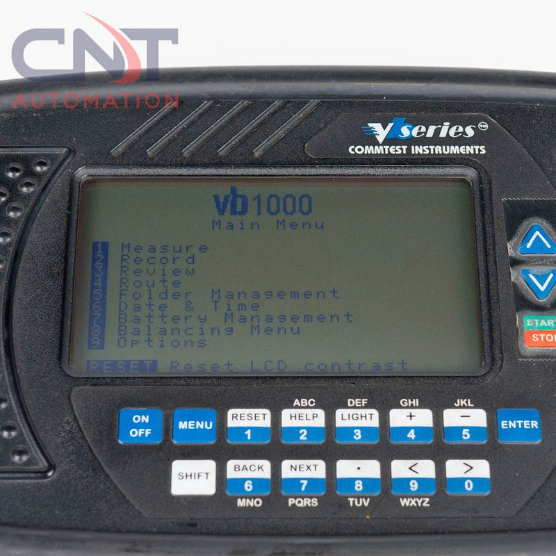 Commtest Vb1000 Single Channel Vibration Analyzer Balancer With Ascent Software