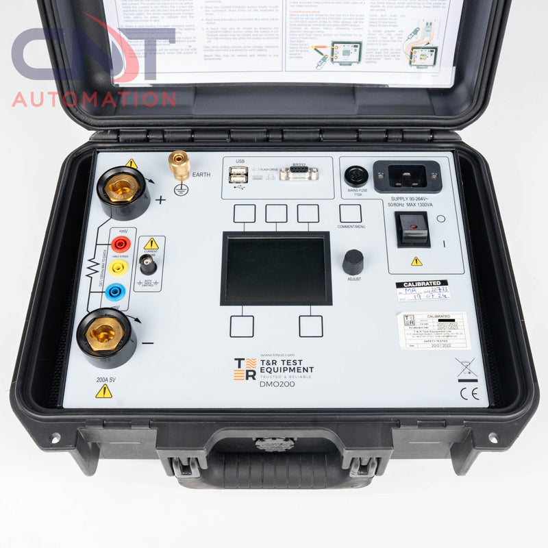 T&R Test Equipment DMO200 High Current Digital Micro-Ohmmeter