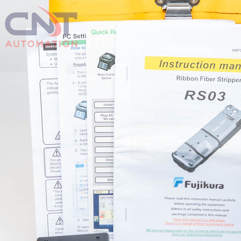 AFL Fujikura 90R Mass Ribbon Fusion Splicer W/ CT-50 Cleaver & Fiber Stripper