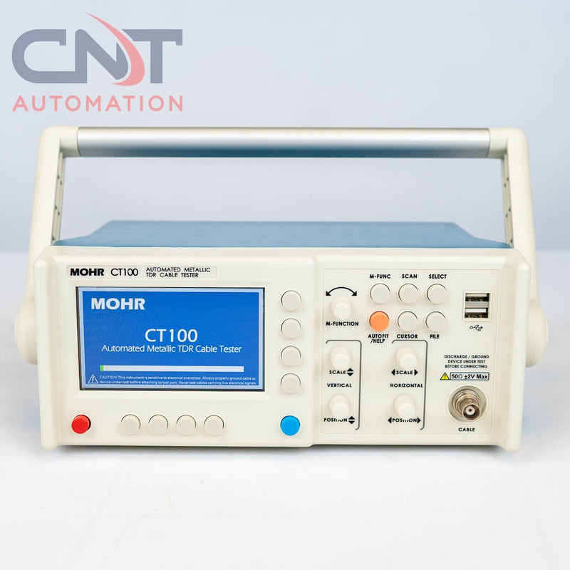 MOHR CT100 Series High‐Resolution Automated Metallic TDR Cable Tester