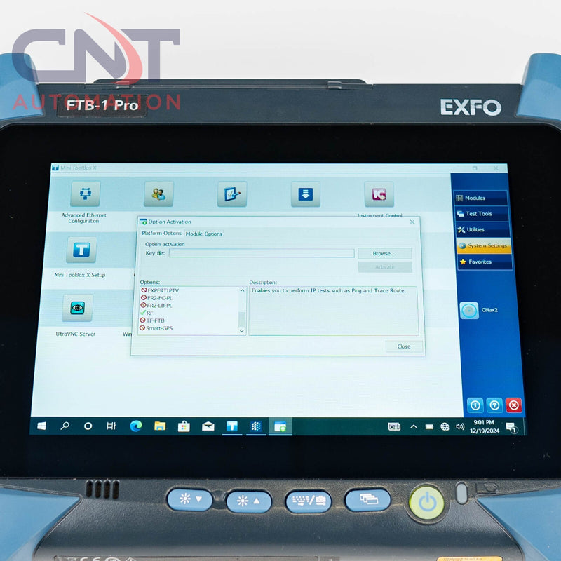 EXFO FTB-1 V2 PRO FTB-720C OTDR IOLM FTBx-8870 NetBlazer W/ FIP-430B Fiber Probe