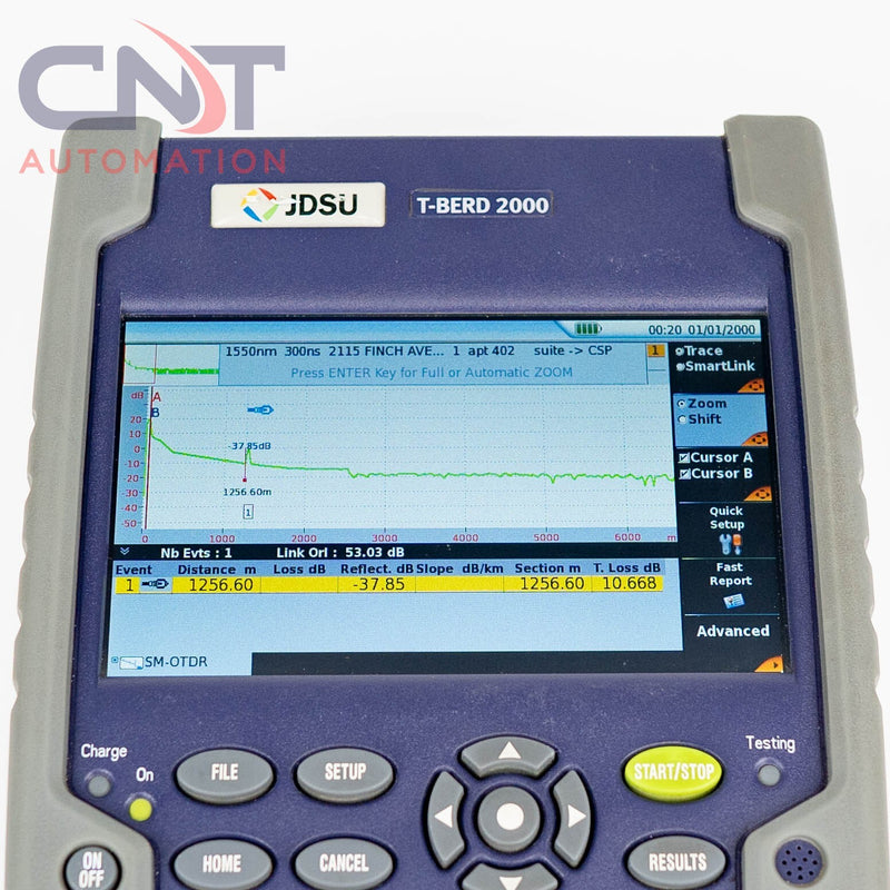 JDSU Viavi T-BERD MTS 2000 4146 QUAD Handheld OTDR Modular Test Platform