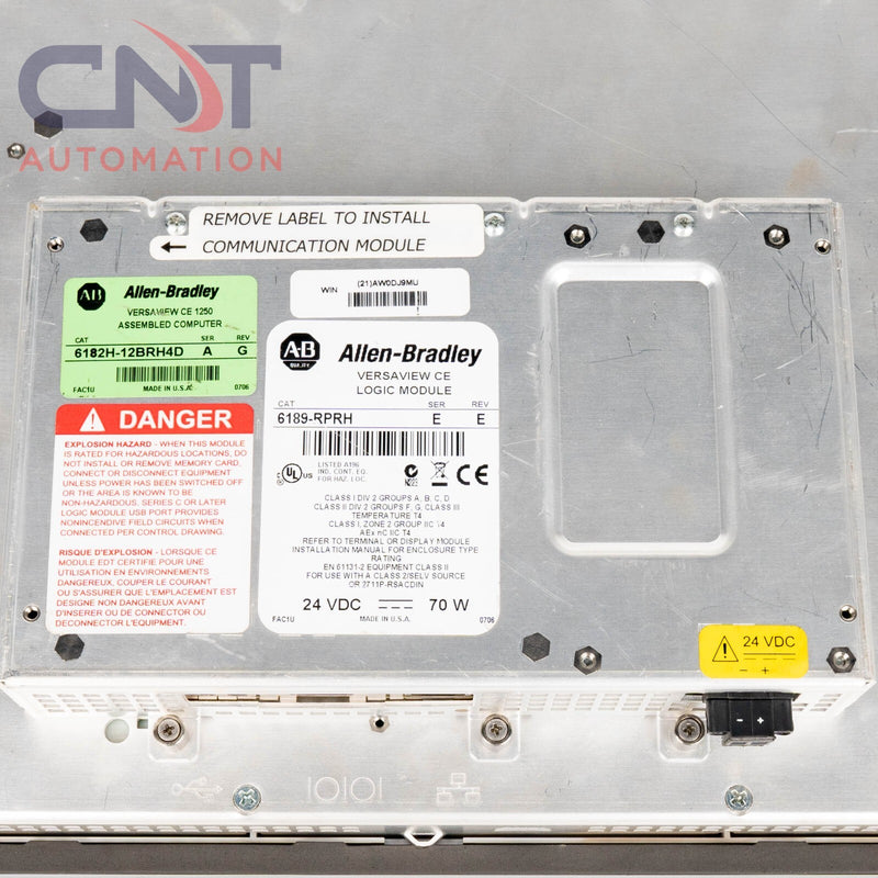 Allen Bradley VersaView CE 1250H 6189-RDB12C 6189-RPRH 6182H-12BRH4D Touch HMI