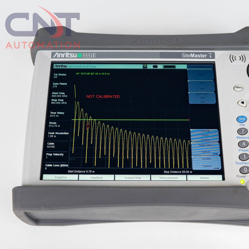 Anritsu S331E SiteMaster Cable & Antenna Analyzer W Calibration Kit Opt 10/19/21