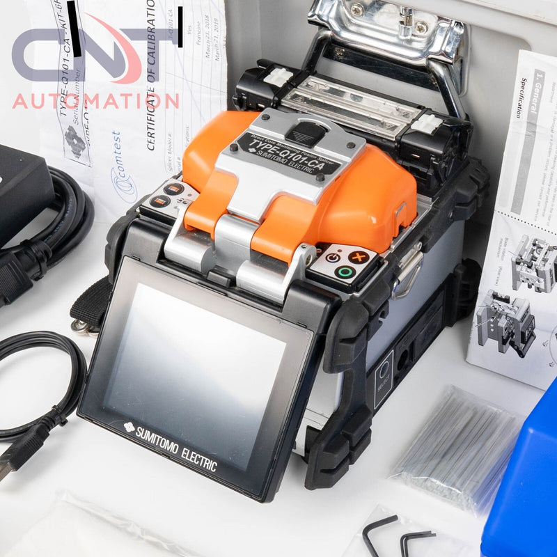 Sumitomo Type-Q101-CA Fusion Splicer Fiber Optic With FC 6RM Fiber Clever
