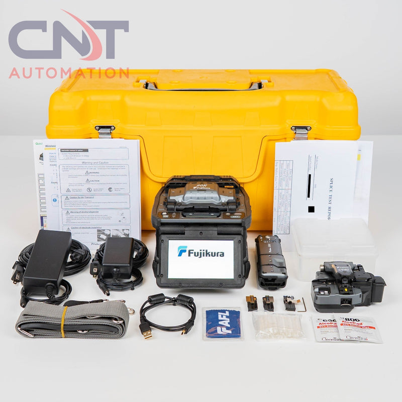 Fujikura 90R AFL Ribbon Fusion Splicer NA Model W CT-50 Cleaver& RS03 Hot Jacket