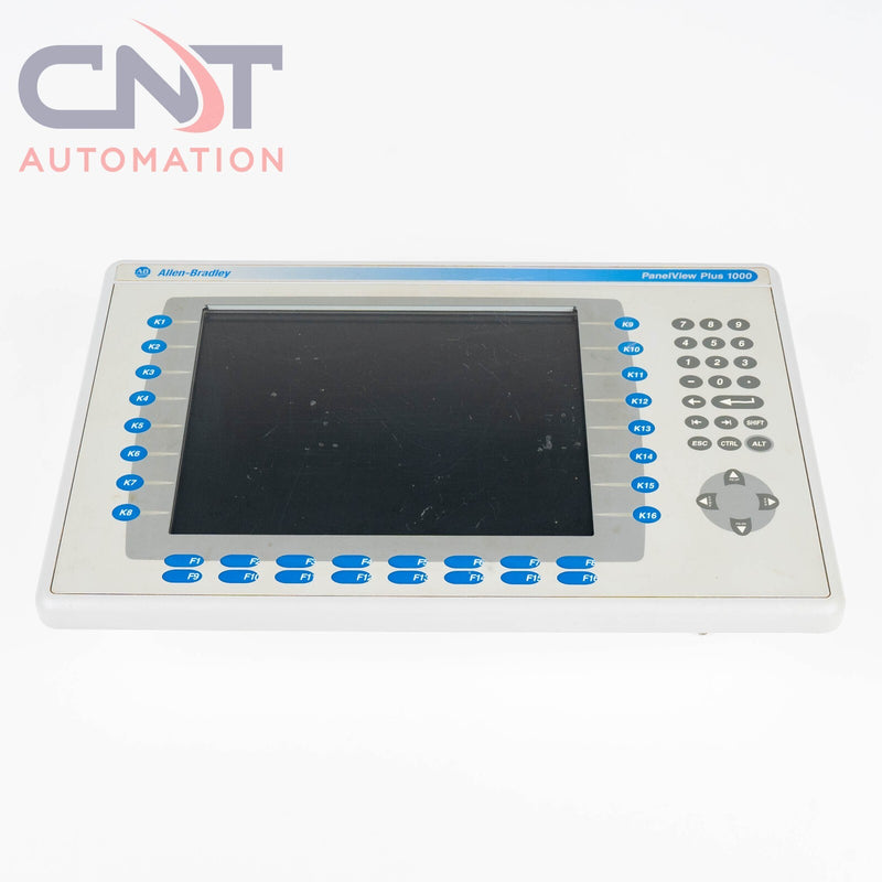 Allen Bradley PanelView Plus 1000 HMI 2711P-K10C6D1  2711P-RN6 DH+/DH485/RIO AB