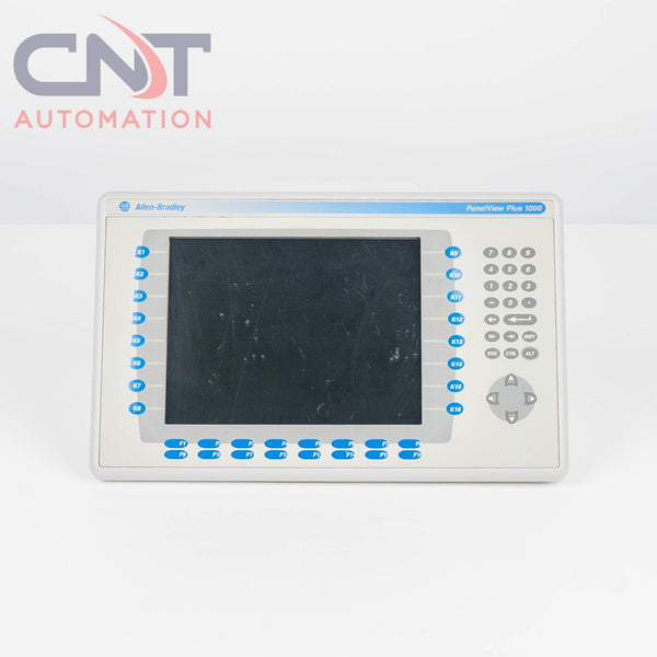 Allen Bradley PanelView Plus 1000 HMI 2711P-K10C6D1  2711P-RN6 DH+/DH485/RIO AB