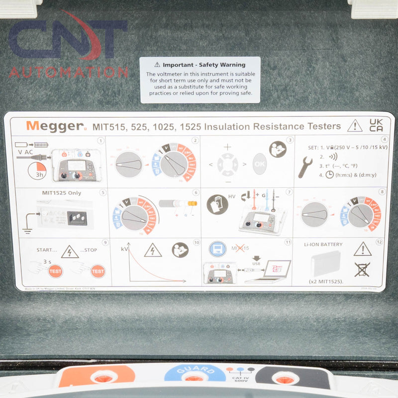 Megger MIT515 5kV DC Insulation Resistance Tester Megohmmeter