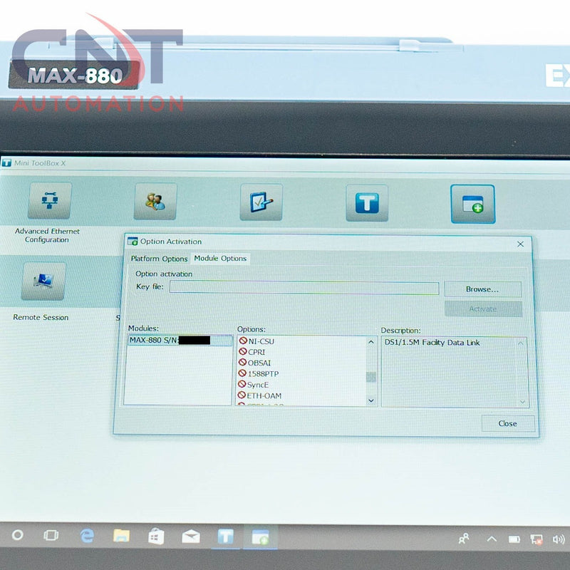 EXFO MAX-880 MAX-V2-S1-64G PDH SDH Sonet 52M GigE Ethernet And Transport Tester