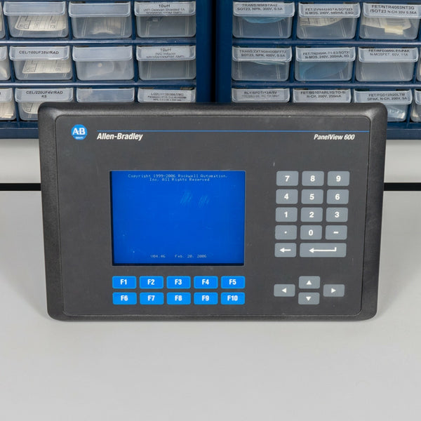 AB Allen Bradley PanelView 600 2711-B6C20 HMI Terminal FRN4.46 SER C Ethernet