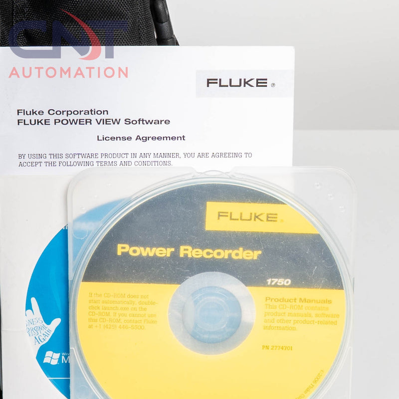 Fluke 1750 Three-Phase Power Recorder 1000V CAT III 600V CAT IV W/ ARCHOS Tablet
