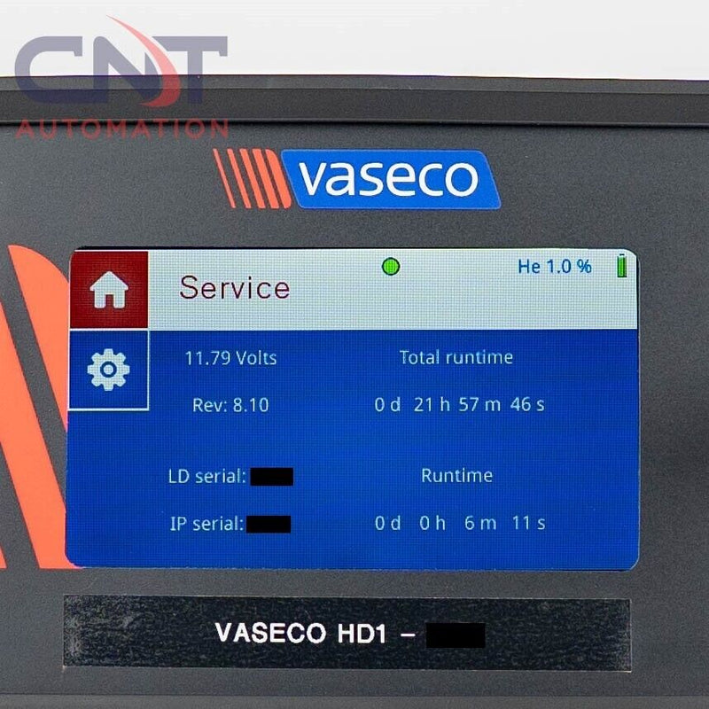 Vaseco HD1 Helium Leak Detector With Vaseco ProCal HD Calibration System