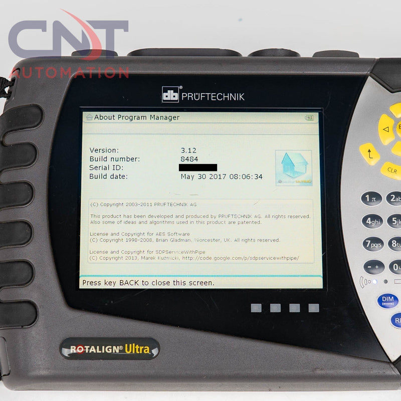 Pruftechnik Rotalign Ultra Laser Shaft Alignment System